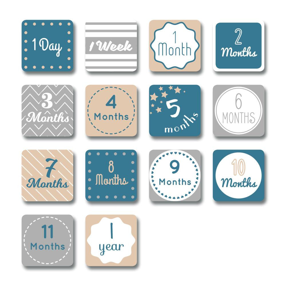 Lulujo Milestone Blanket & Cards Set