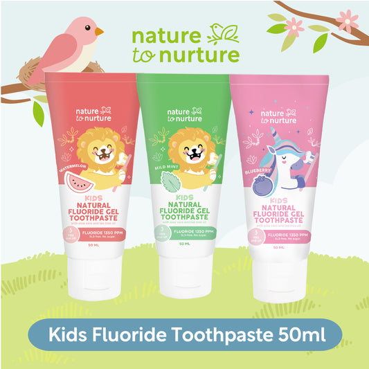 Nature to Nurture Kids Flouride Gel Toothpaste 50ML, 3 years & up