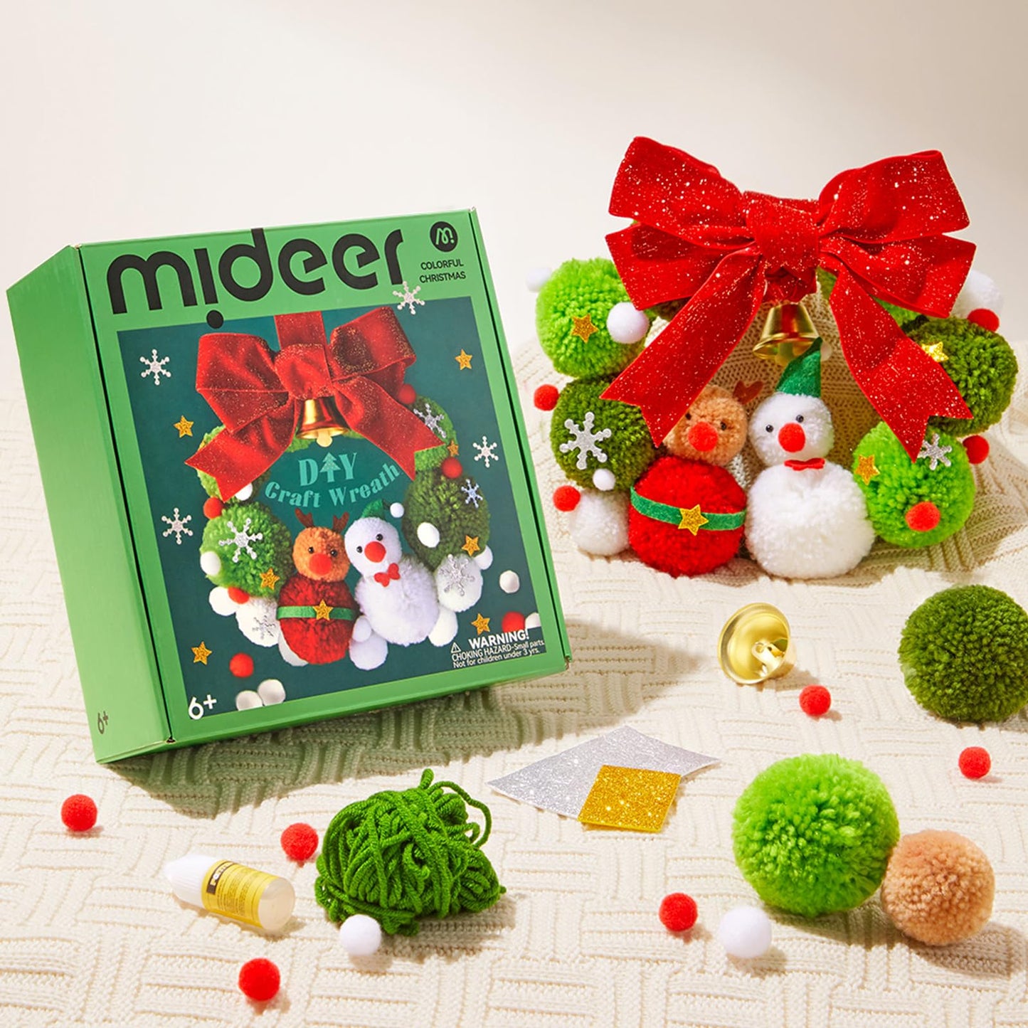 Mideer DIY Christmas Craft Wreath Kit