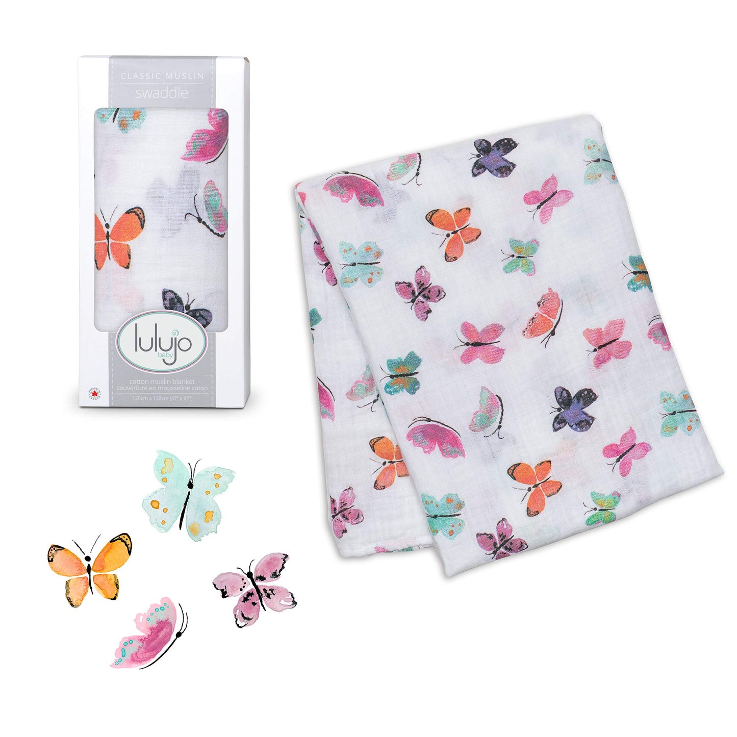 Lulujo Cotton Muslin - 47" x 47" (Single)