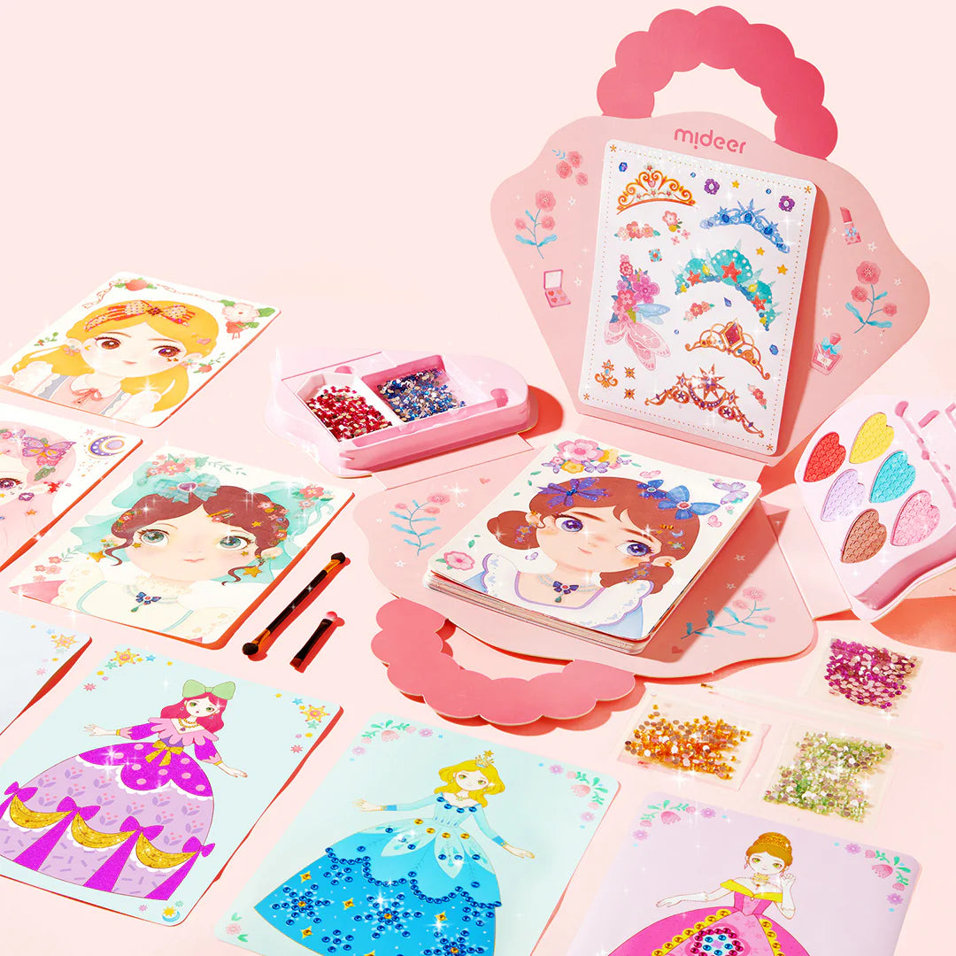 Mideer 3-in-1 Dress Up Game Set: Princess Fantasy Makeup