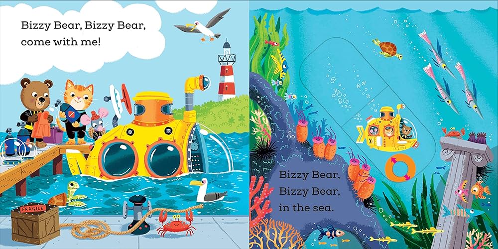 Bizzy Bear Push & Pull Book: Deepsea Diver