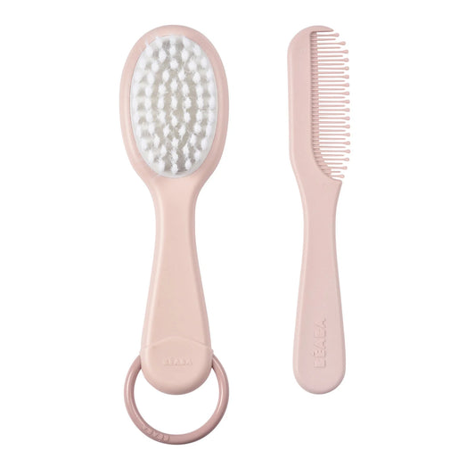 Beaba Brush & Comb (Old Pink)