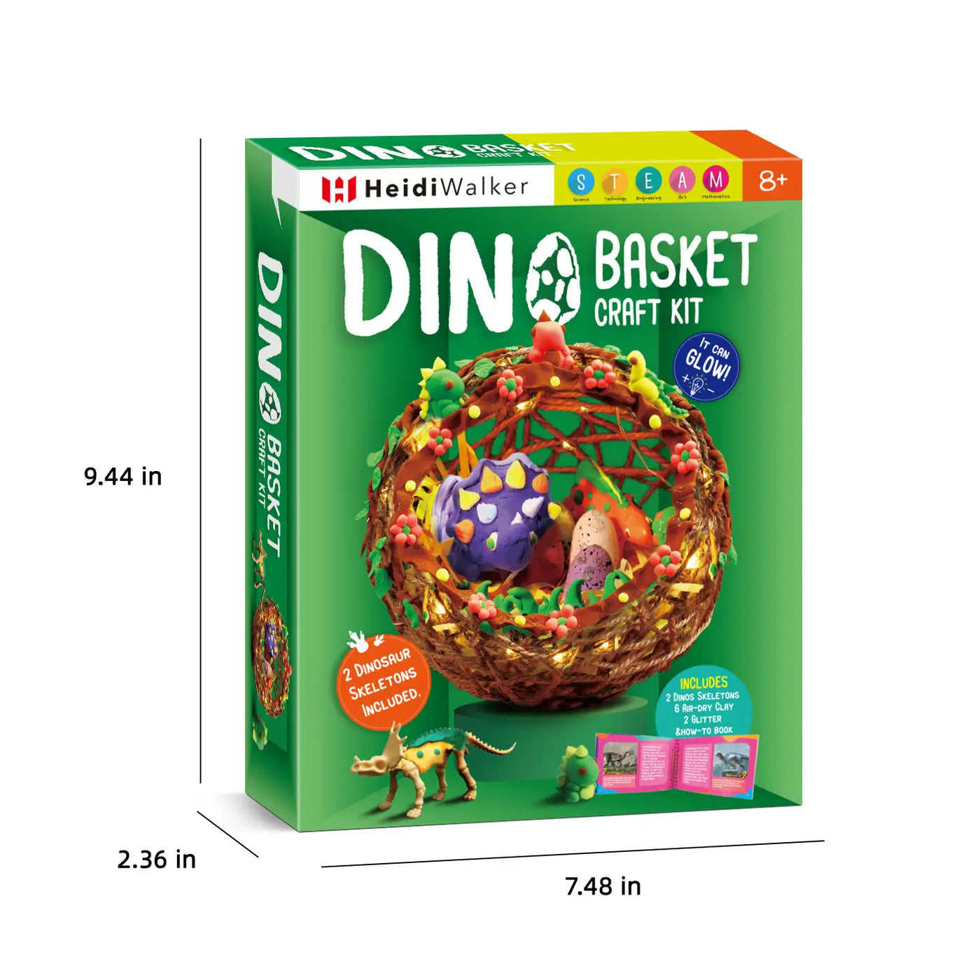 Heidi Walker Craft Kit - Dinosaur Basket
