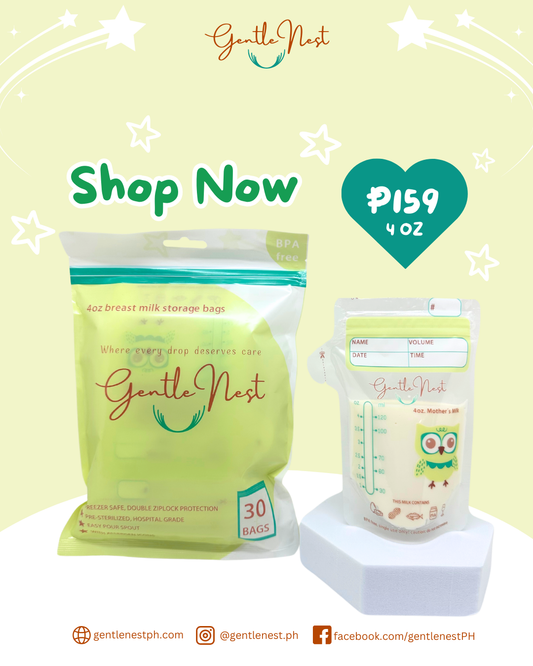 Gentle Nest 4 Oz Breastmilk Bags (pack of 30 bags)