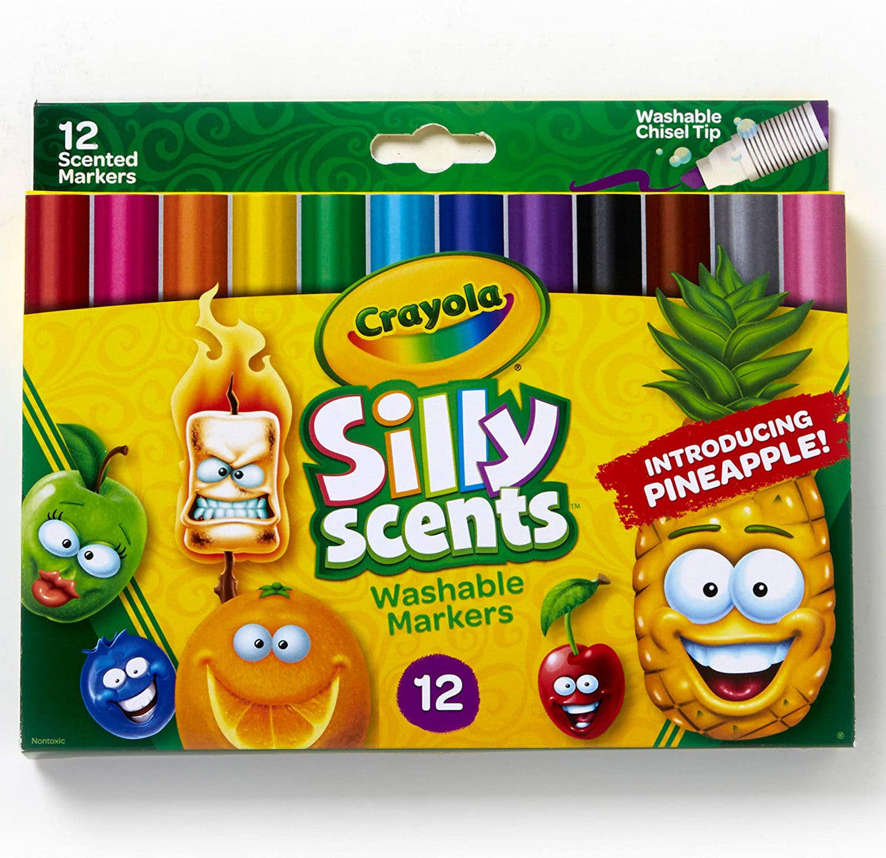 Crayola Silly Scents Wedge Tip Scented Washable Markers (12 count)