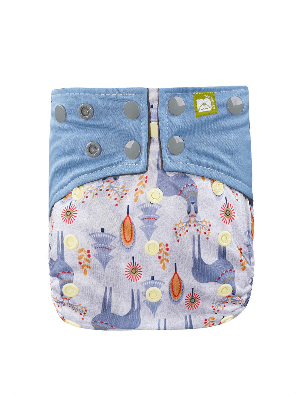 Meenie & Co. Double Gussets Cloth Diaper with Microfiber Reusable Insert