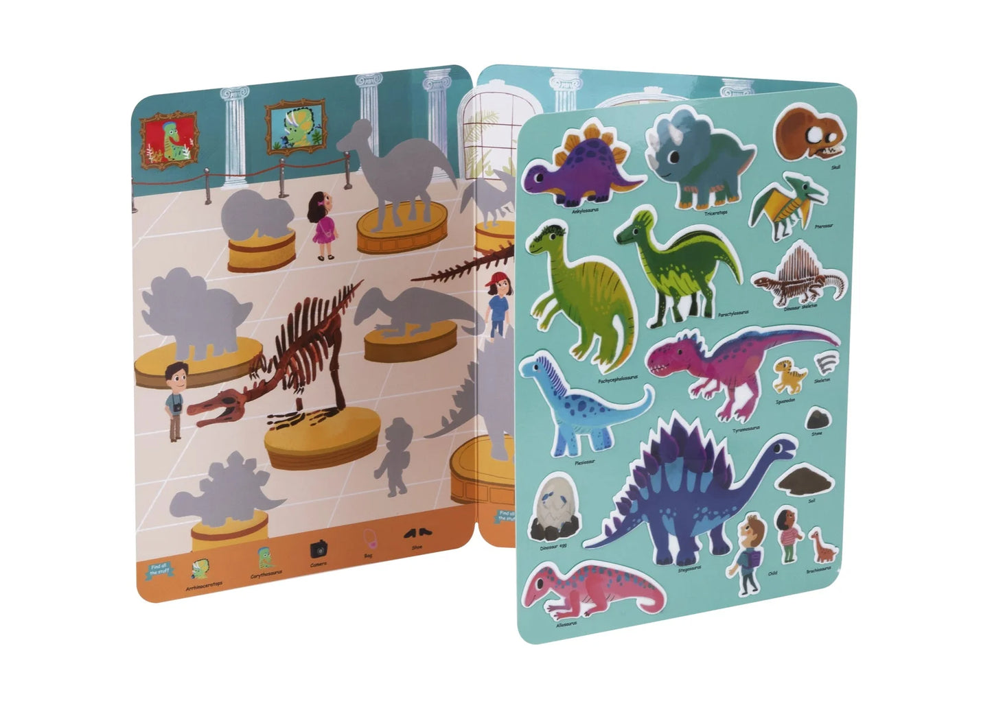 Tookyland Silicone Sticker Book - Dinosaur Museum