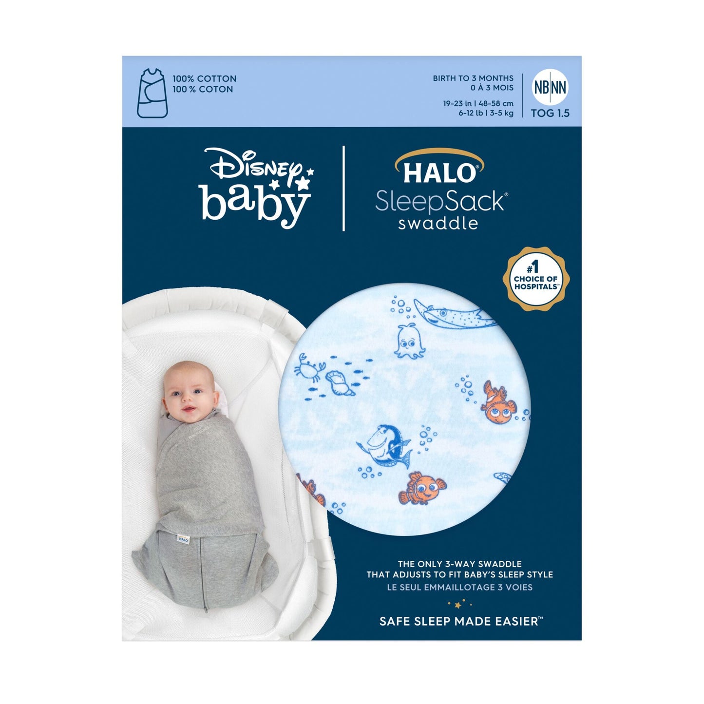 Halo SleepSack Swaddle, Finding Nemo