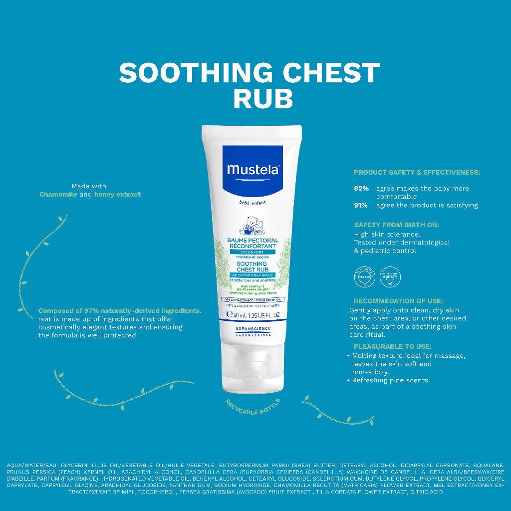 Mustela Soothing Chest Rub (40 ML)