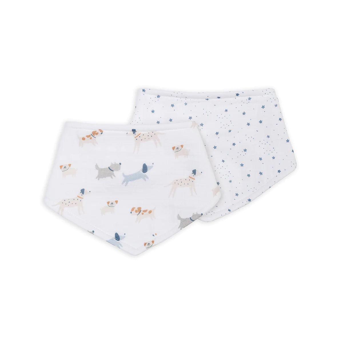 Lulujo Muslin Bibs (Set of 2)