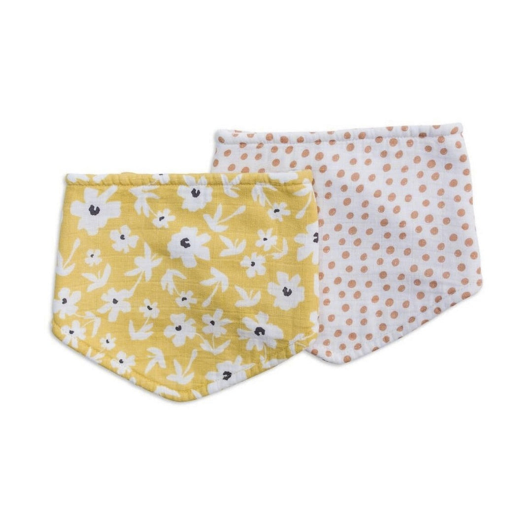 Lulujo Muslin Bibs (Set of 2)