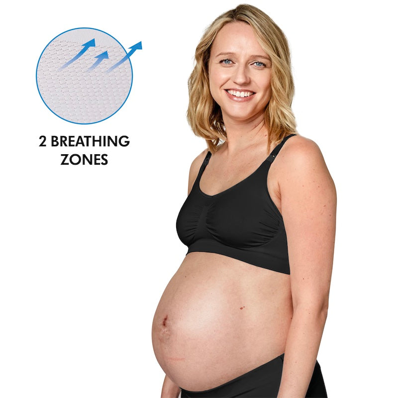 Medela Keep Cool Breathable Maternity & Nursing Bra, White/Medium