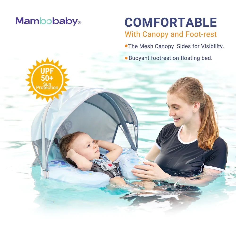 Mambobaby Air-Free Chest Type Floater with Canopy and Tail (3-24 mos)