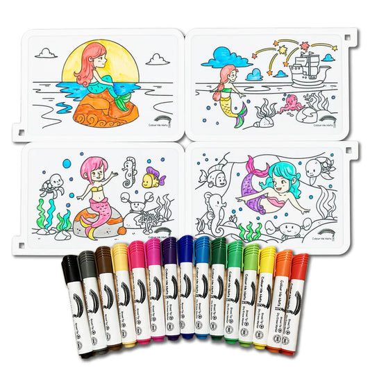 Colour Me Mats - Mini Puzzle Mat (Mermaid's Tale)