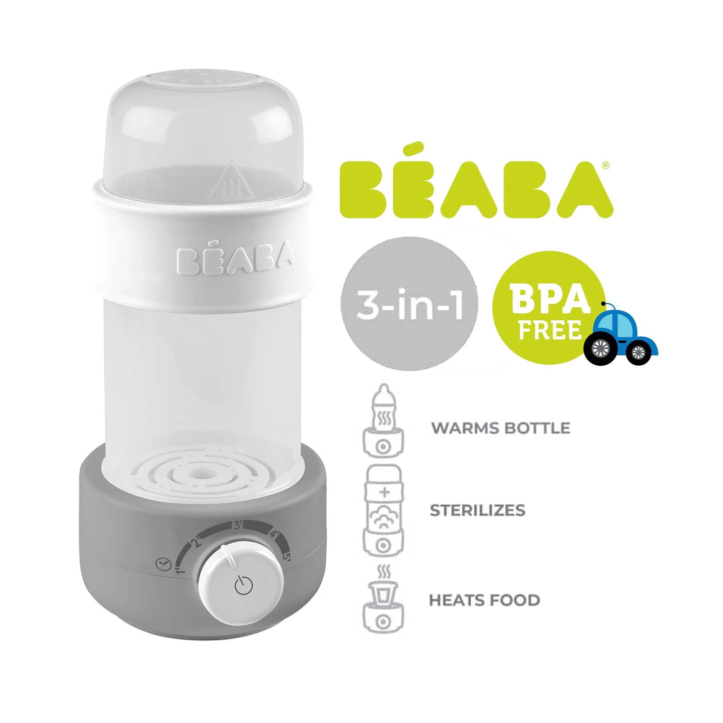 Beaba 3-in-1 Baby Milk Second (Grey)