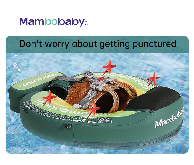 Mambobaby Air-Free Chest Type With Canopy and Tail for 3-24 Months (Green Avocado)