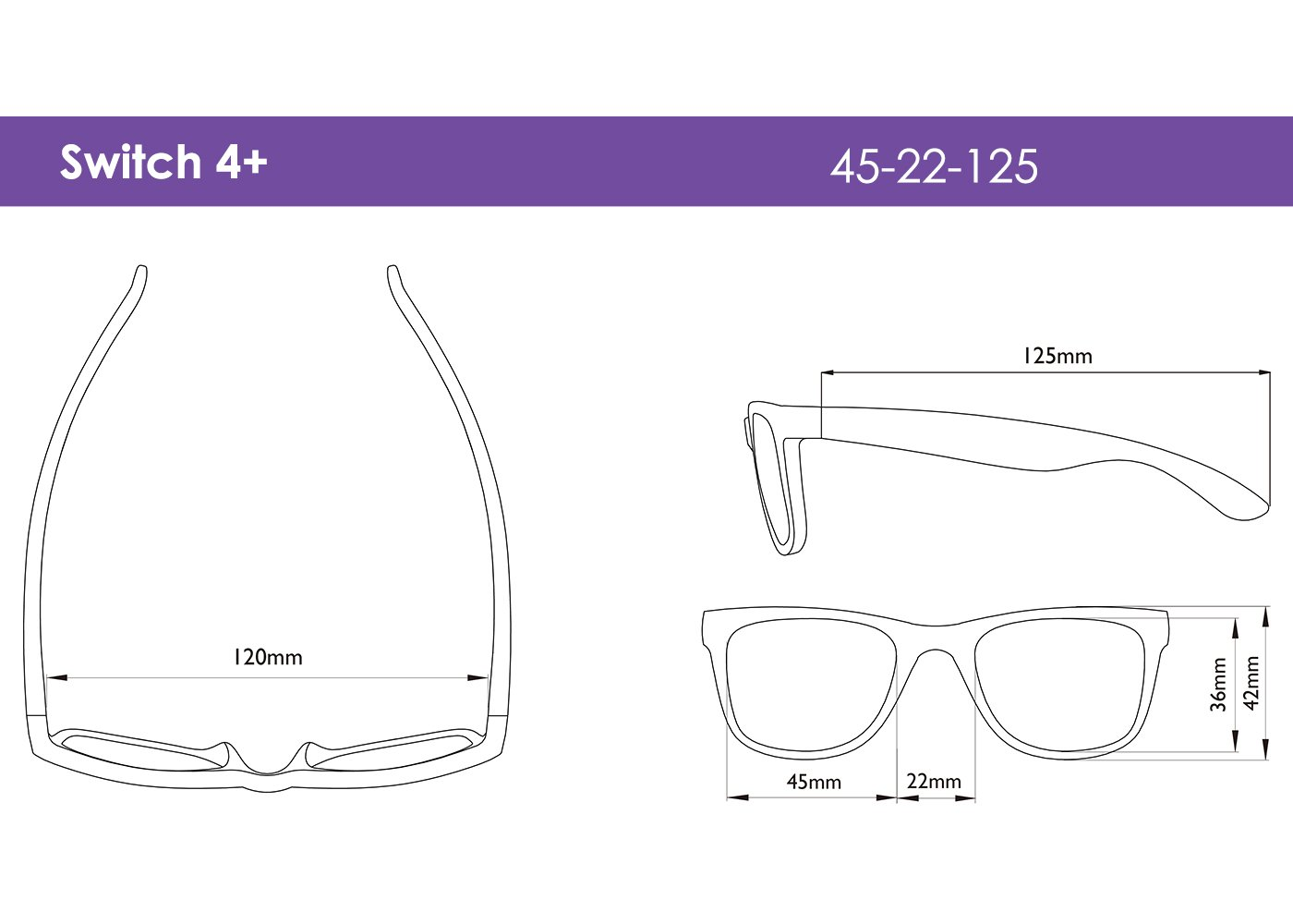 Real Shades Kids (4-7 yrs) Unbreakable Switch Sunglasses - Light to Dark Pink