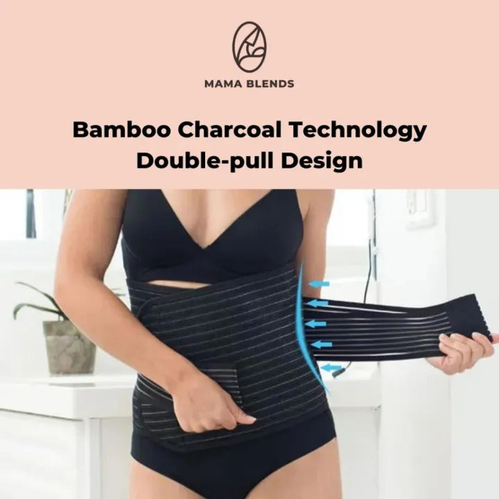 Lunabebe by Mama Blends Tummy Wrap Bamboo Support Binder (Small/Medium)