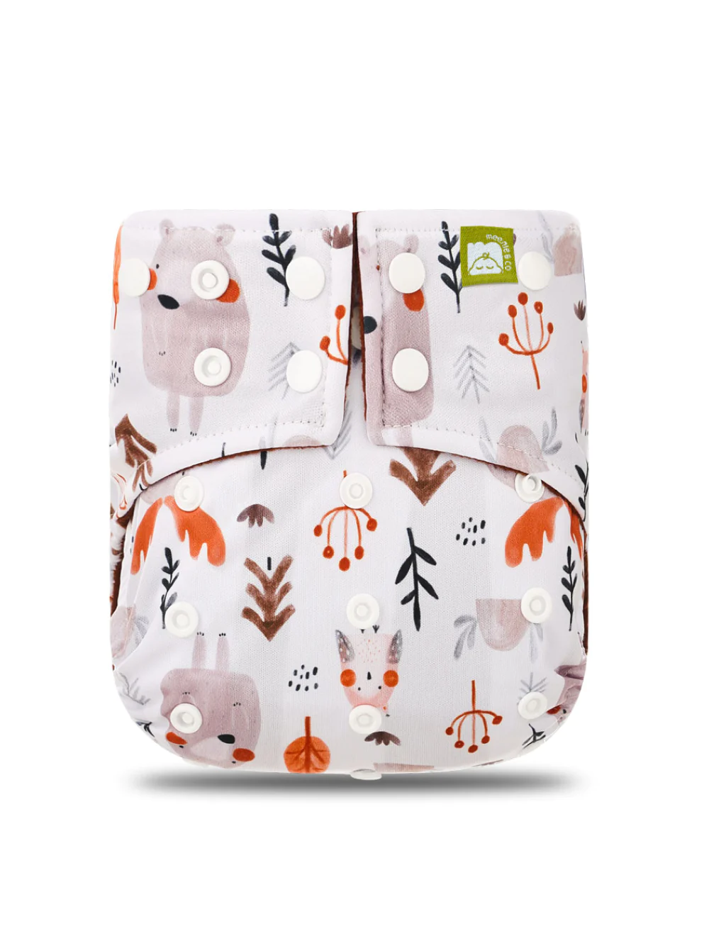 Meenie & Co. Double Gussets Cloth Diaper with Microfiber Reusable Insert