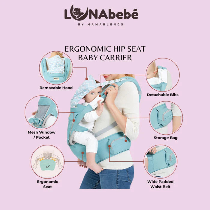 Lunabebe by Mama Blends Hip Seat Baby Carrier