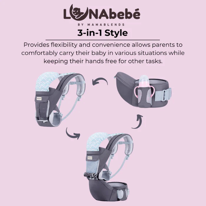 Lunabebe by Mama Blends Hip Seat Baby Carrier