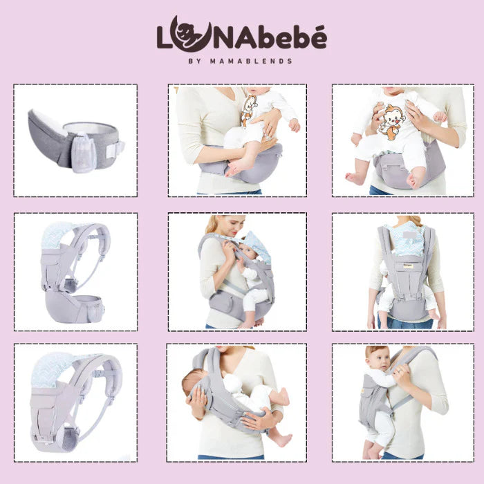 Lunabebe by Mama Blends Hip Seat Baby Carrier