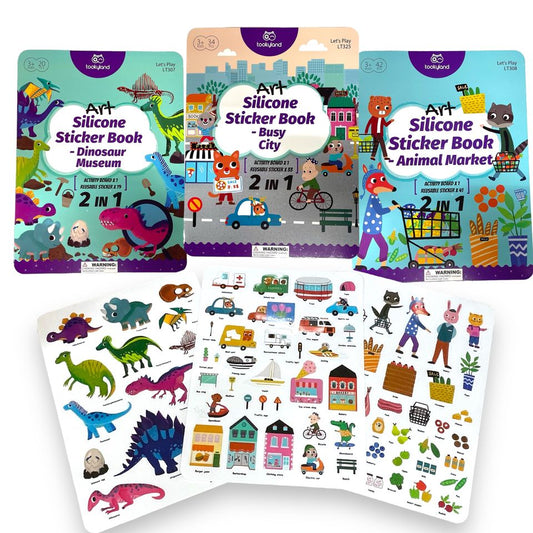 Tookyland Silicone Sticker Books