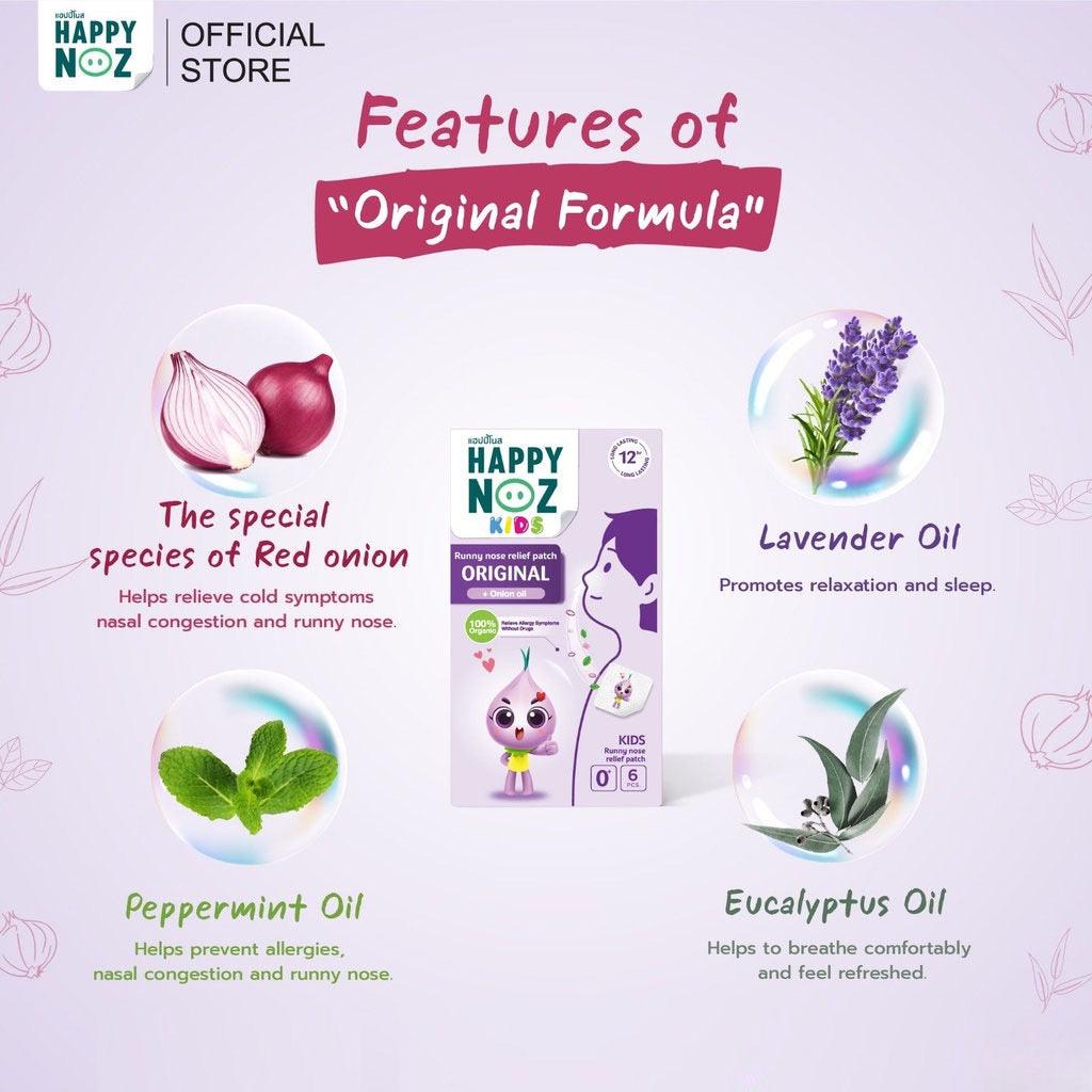 Happy Noz Organic Onion Sticker - Original (6 pcs)