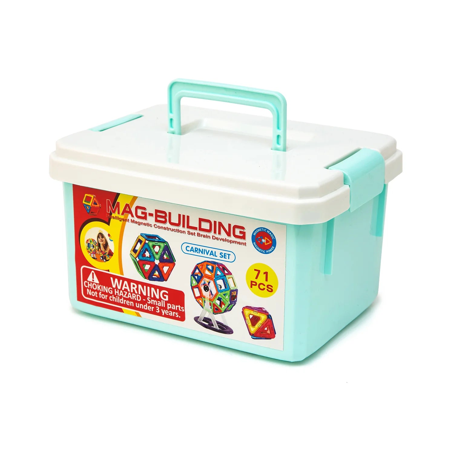 MagBuild Magnetic Building Blocks (71 pcs) – Building Roots PH