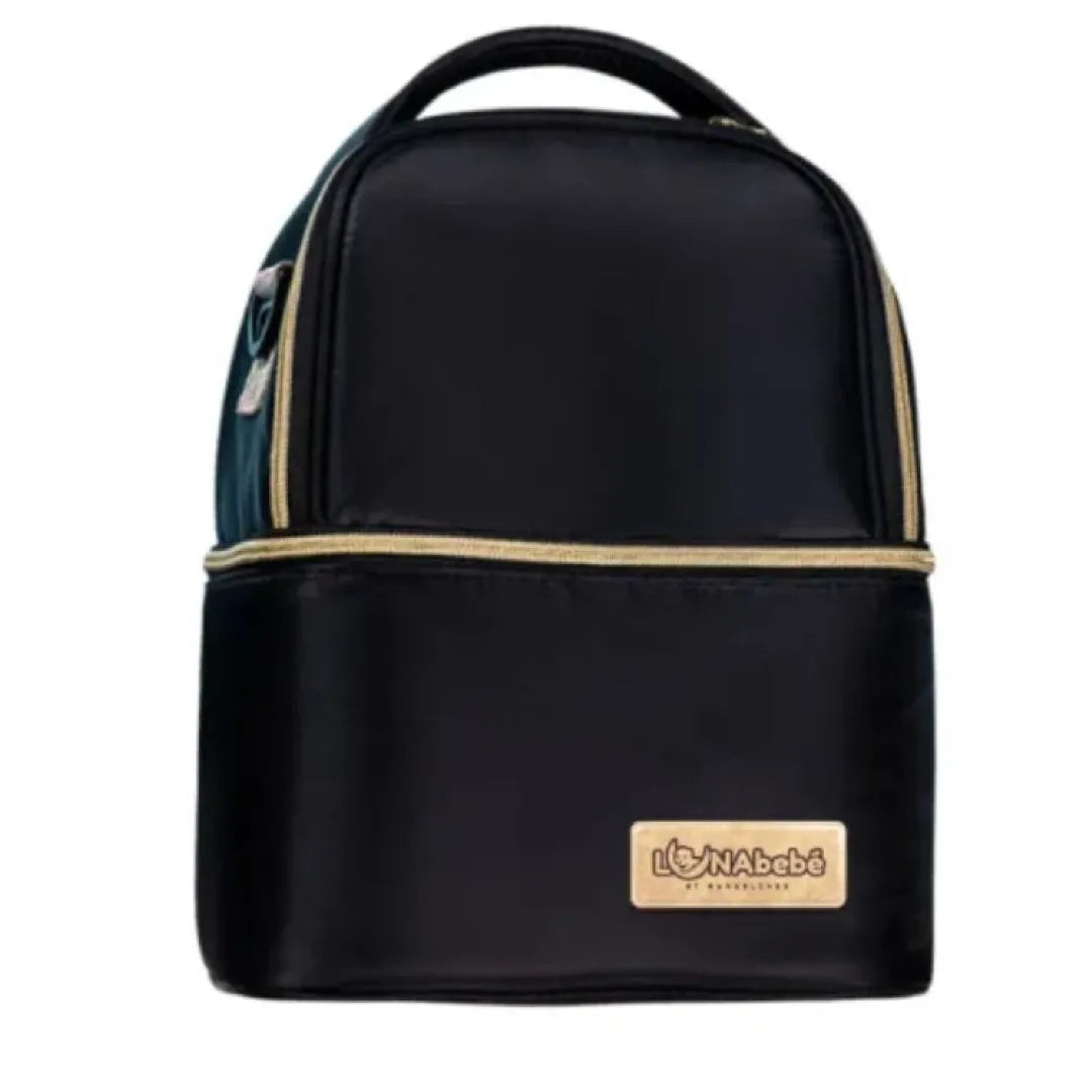 Lunabebe by Mama Blends Two-Layer Breastpump Thermal Cooler Black Bag