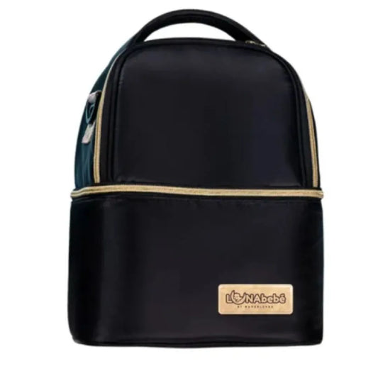 Lunabebe by Mama Blends Two-Layer Breastpump Thermal Cooler Black Bag