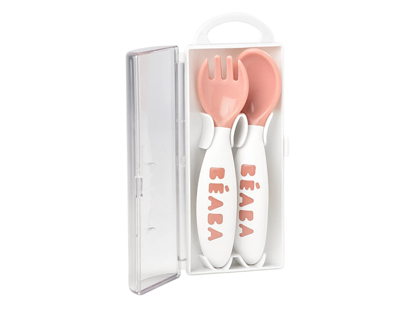 Beaba 2nd Age Training Spoon and Fork Set with Carry Case