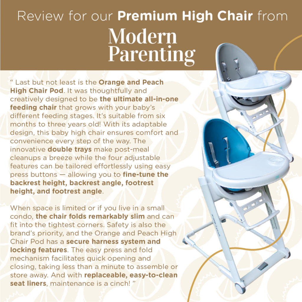 Orange & Peach Premium High Chair Pod