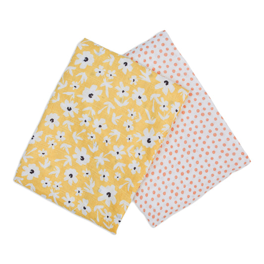 Lulujo Cotton Muslin - 40" x 40" (Set of 2)