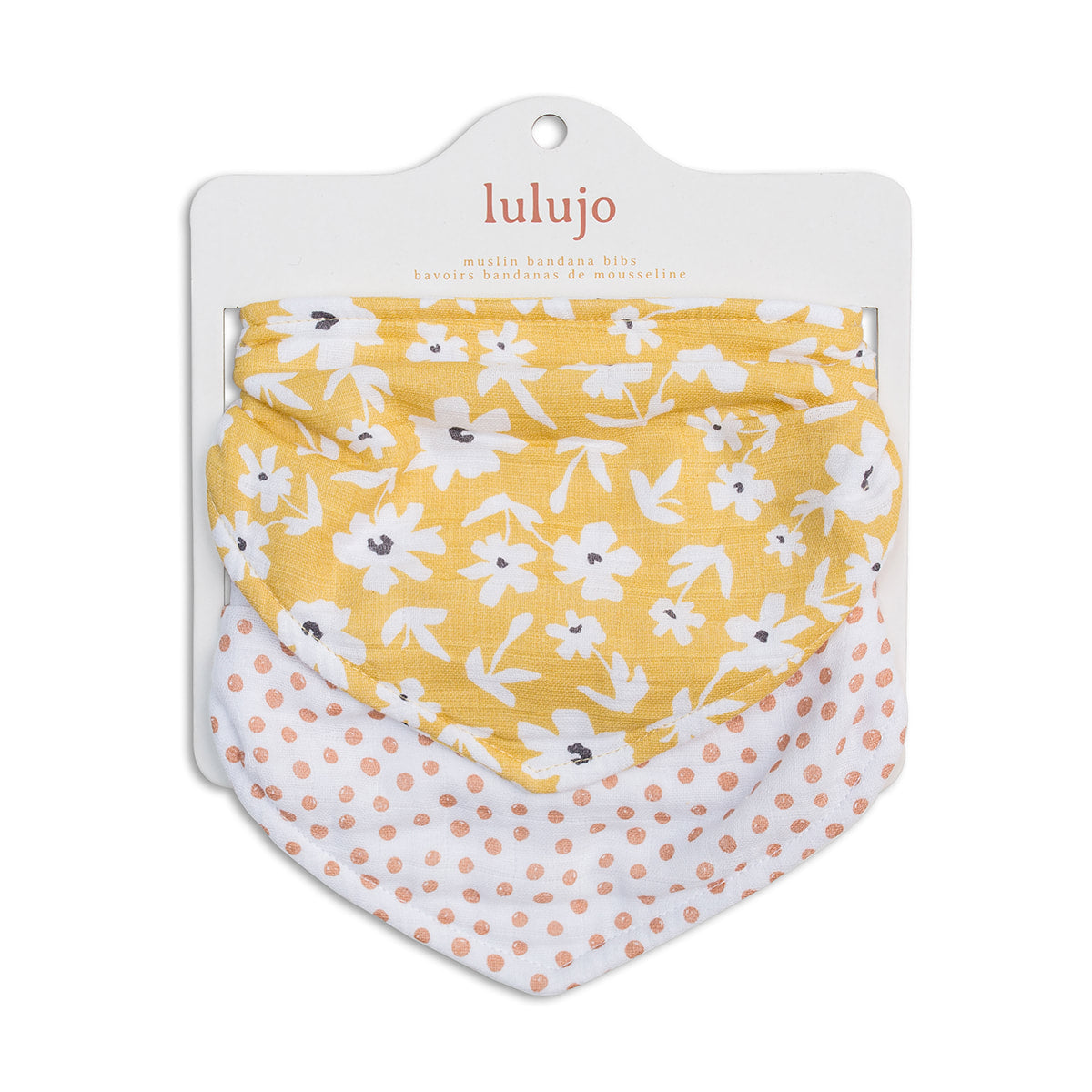 Lulujo Muslin Bibs (Set of 2)