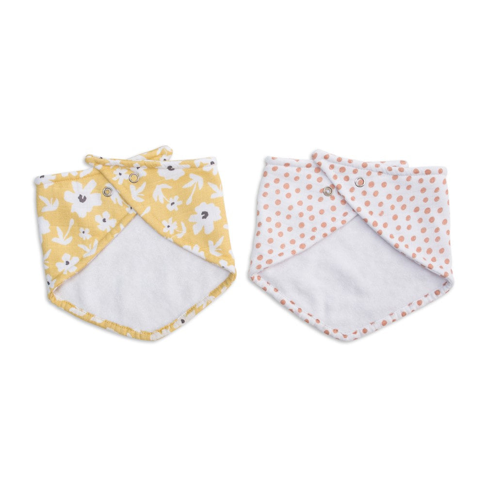 Lulujo Muslin Bibs (Set of 2)