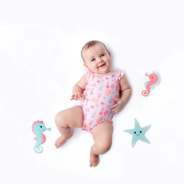 Zoocchini UPF50 Snap Swimsuit & Sunhat Set