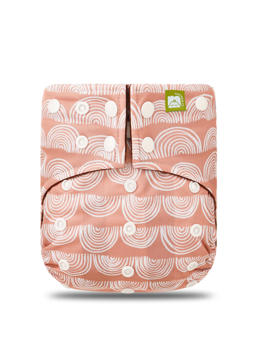 Meenie & Co. Double Gussets Cloth Diaper with Microfiber Reusable Insert