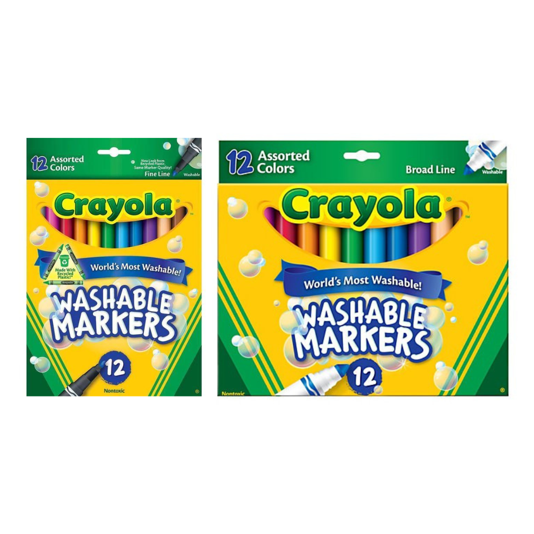 Crayola Colored Washable Markers (12 count)