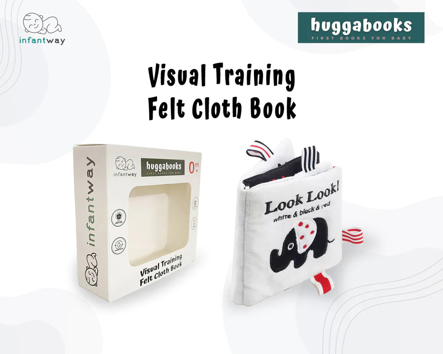 Infantway Huggabooks Visual Training Felt Cloth Book