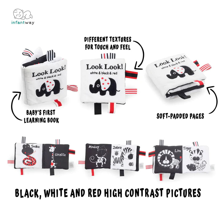 Infantway Huggabooks Visual Training Felt Cloth Book