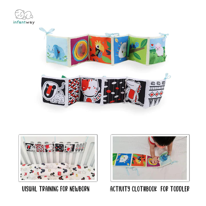 Infantway Visual Training and Activity Cloth Book Bumper
