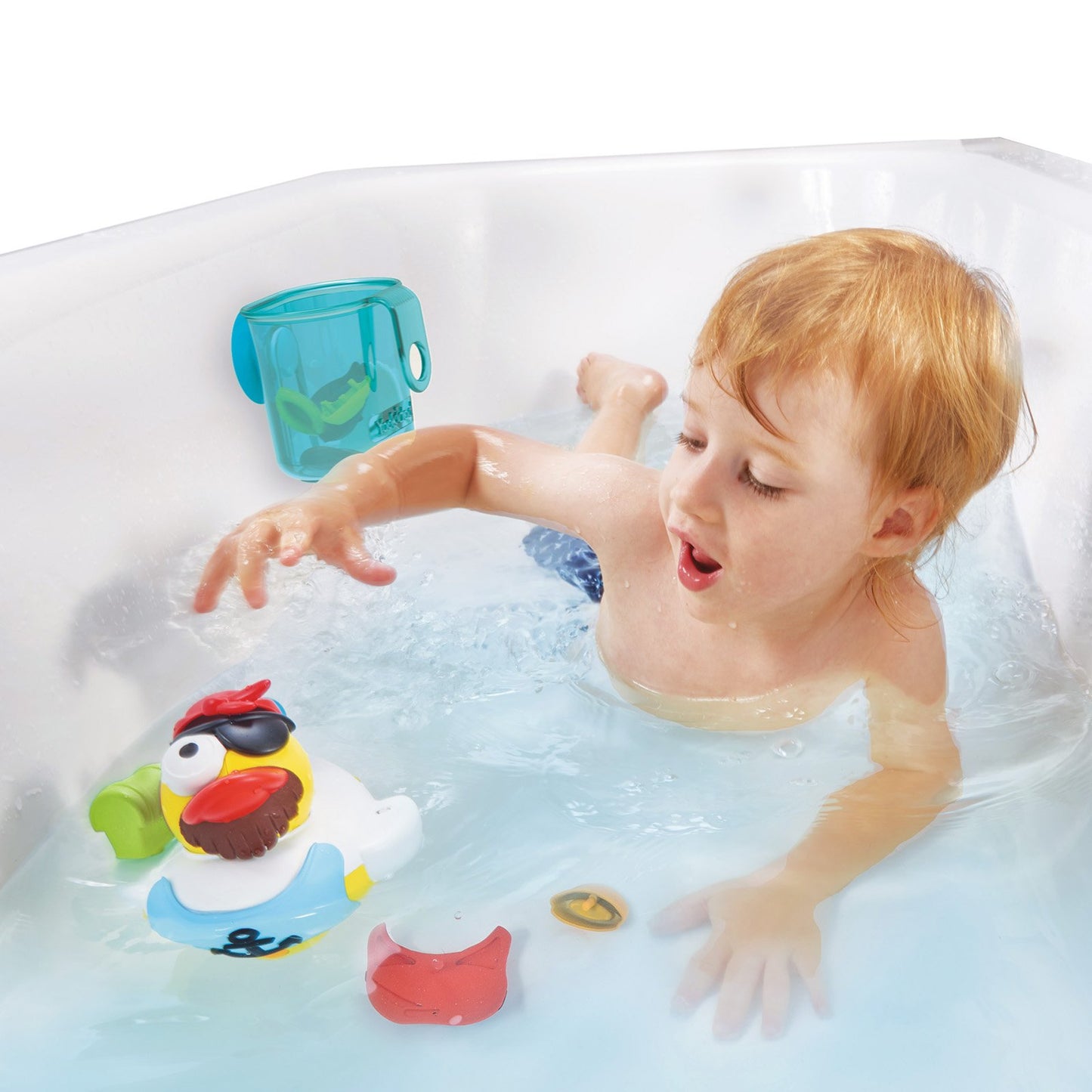 Yookidoo Bath Toy with Powered Water Cannon Shooter - Jet Duck Pirate