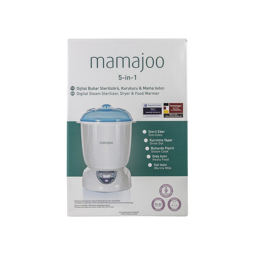 Mamajoo 5-in-1 Digital Steam Sterilizer & Warmer with Dryer Function