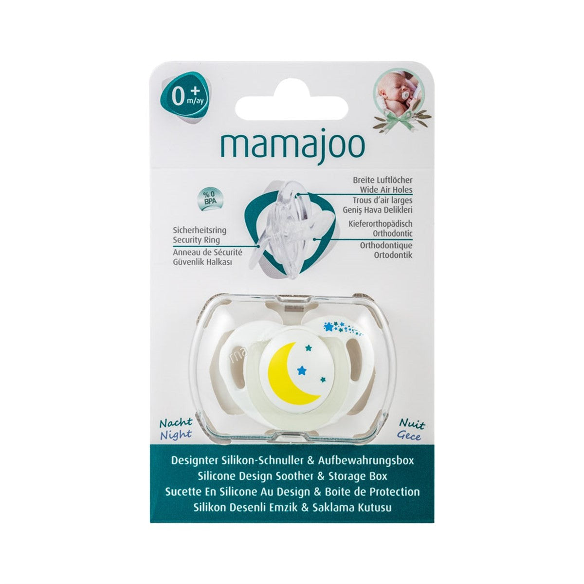 Mamajoo Silicone Orthodontic Soother & Storage Box