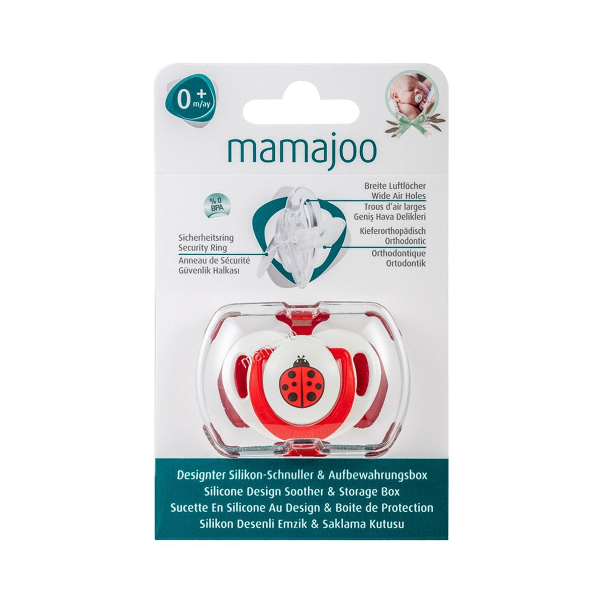 Mamajoo Silicone Orthodontic Soother & Storage Box