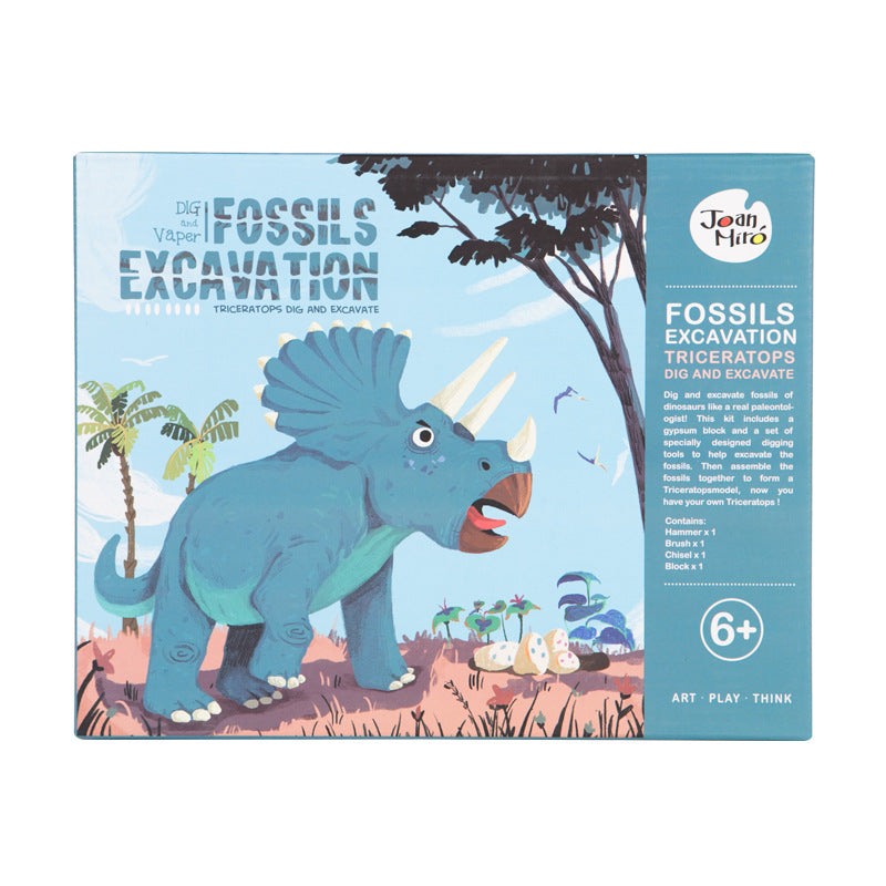 Joan Miro Fossils Excavation Kit - Triceratops