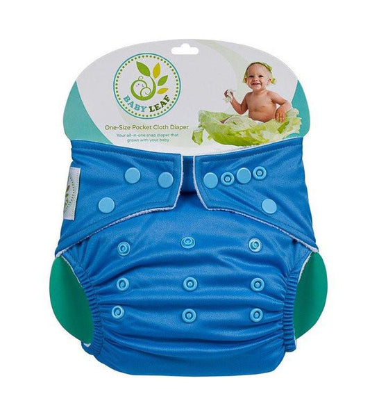 Baby Leaf Cloth Diaper (Blueberry Cheesecake)