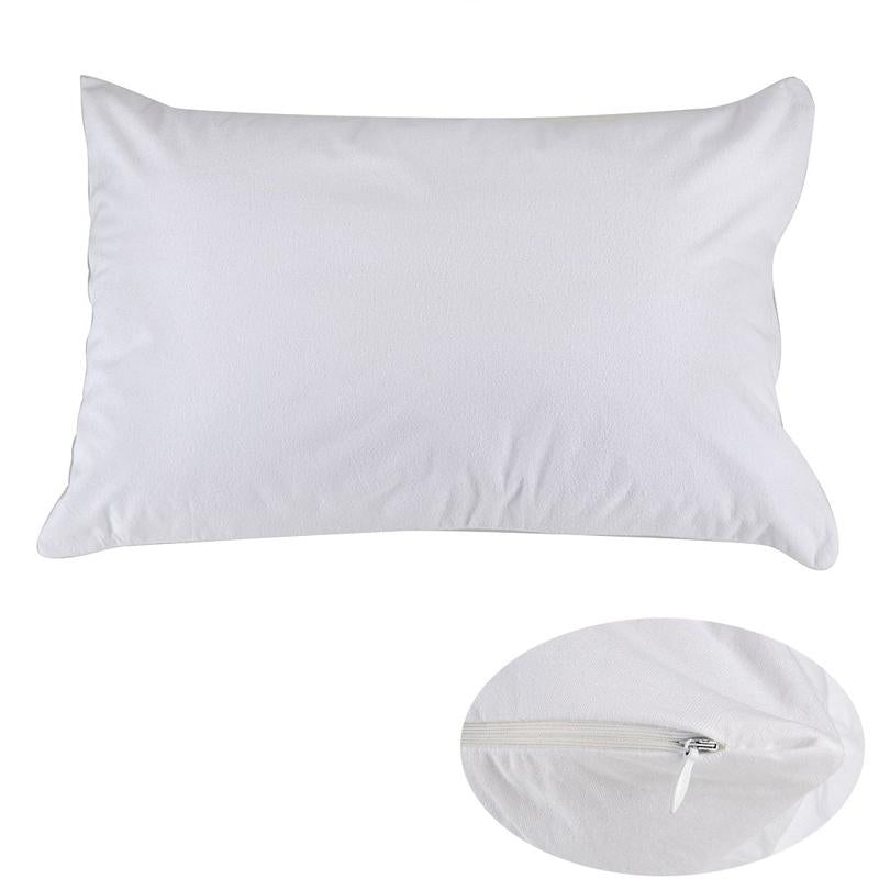 Brolly Sheets Waterproof Pillow Protector, Cotton White